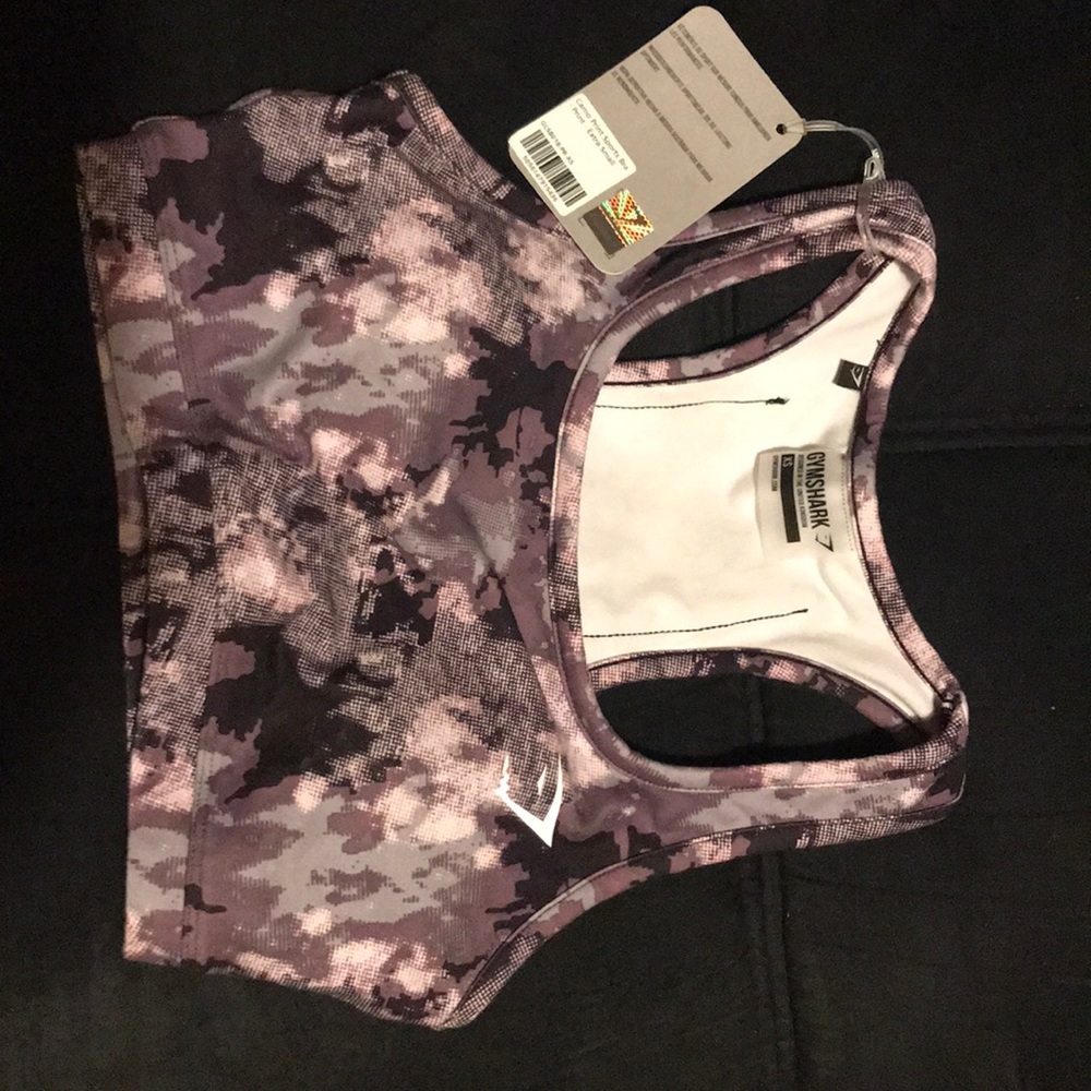 Gymshark Camo Print Sports Bra XS